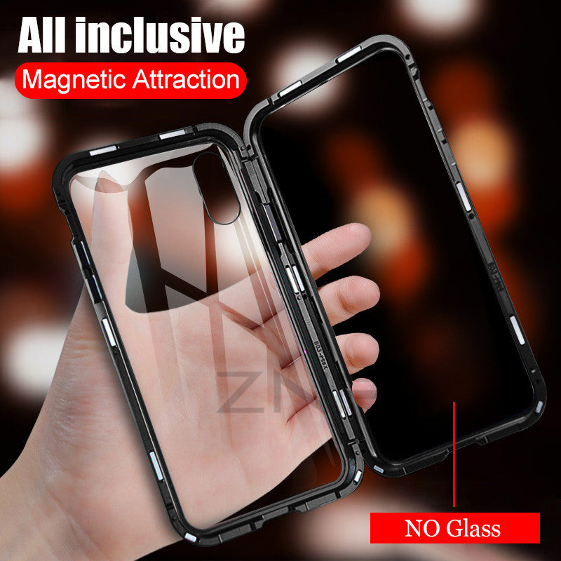 Capa 360º Metal Magnética Single/Double Glass - iPhone