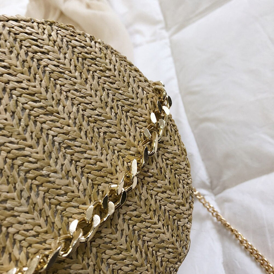 Bolsa Feminina Em Palha Eclipse