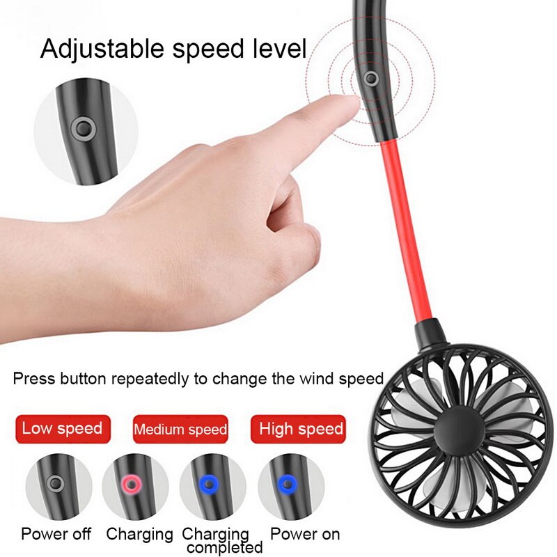 Mini Ventilador Portátil Para Pescoço