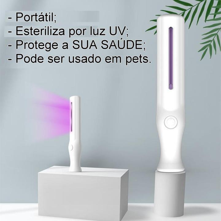 Lampada portátil ULTRAVIOLETA, para esterilização de superfícies e animais de estimação.